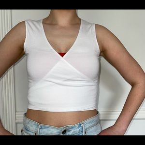 Brandy Melville wrap crop tank